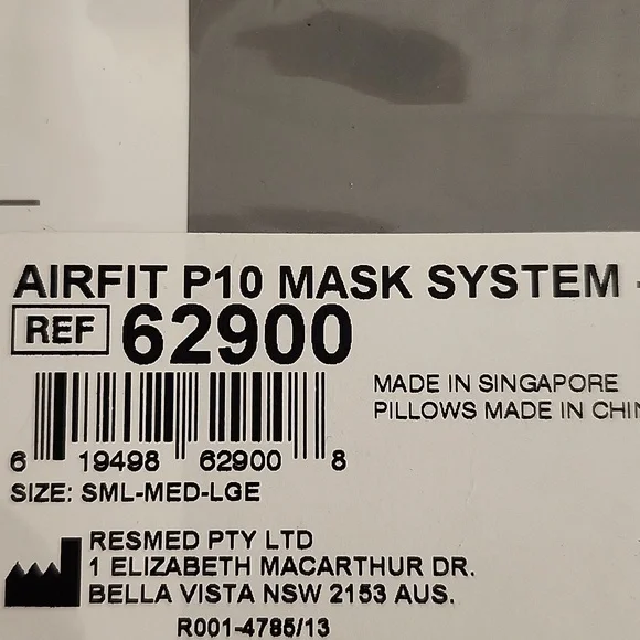 AirFit P10 Nasal Pillow Mask System S M L New Sealed - Picture 5 of 6
